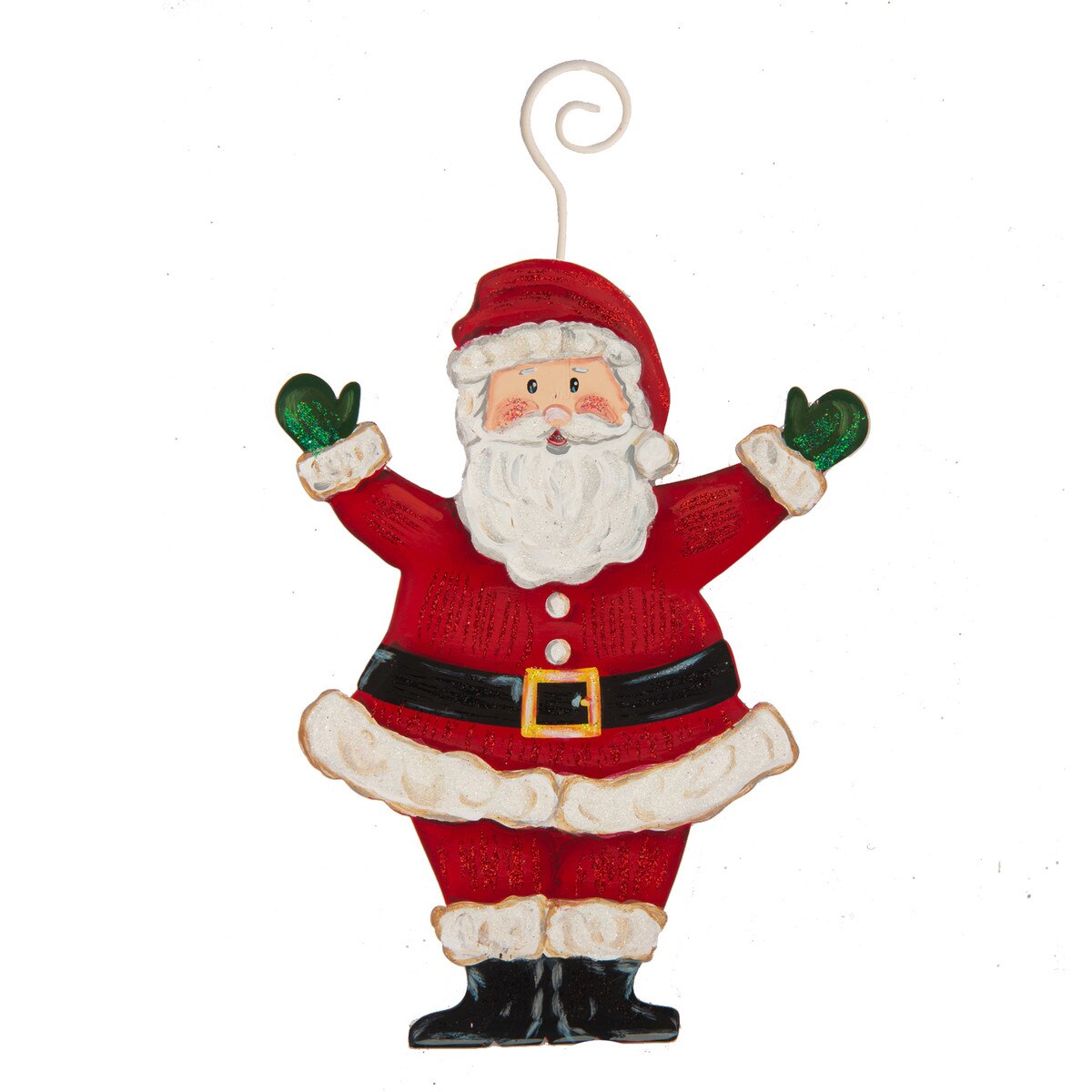 Joyful Santa Ornament