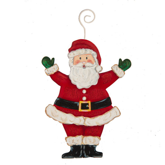 Joyful Santa Ornament