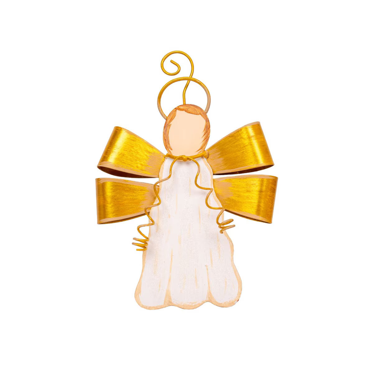 Gilded Ribbon Angel Ornament