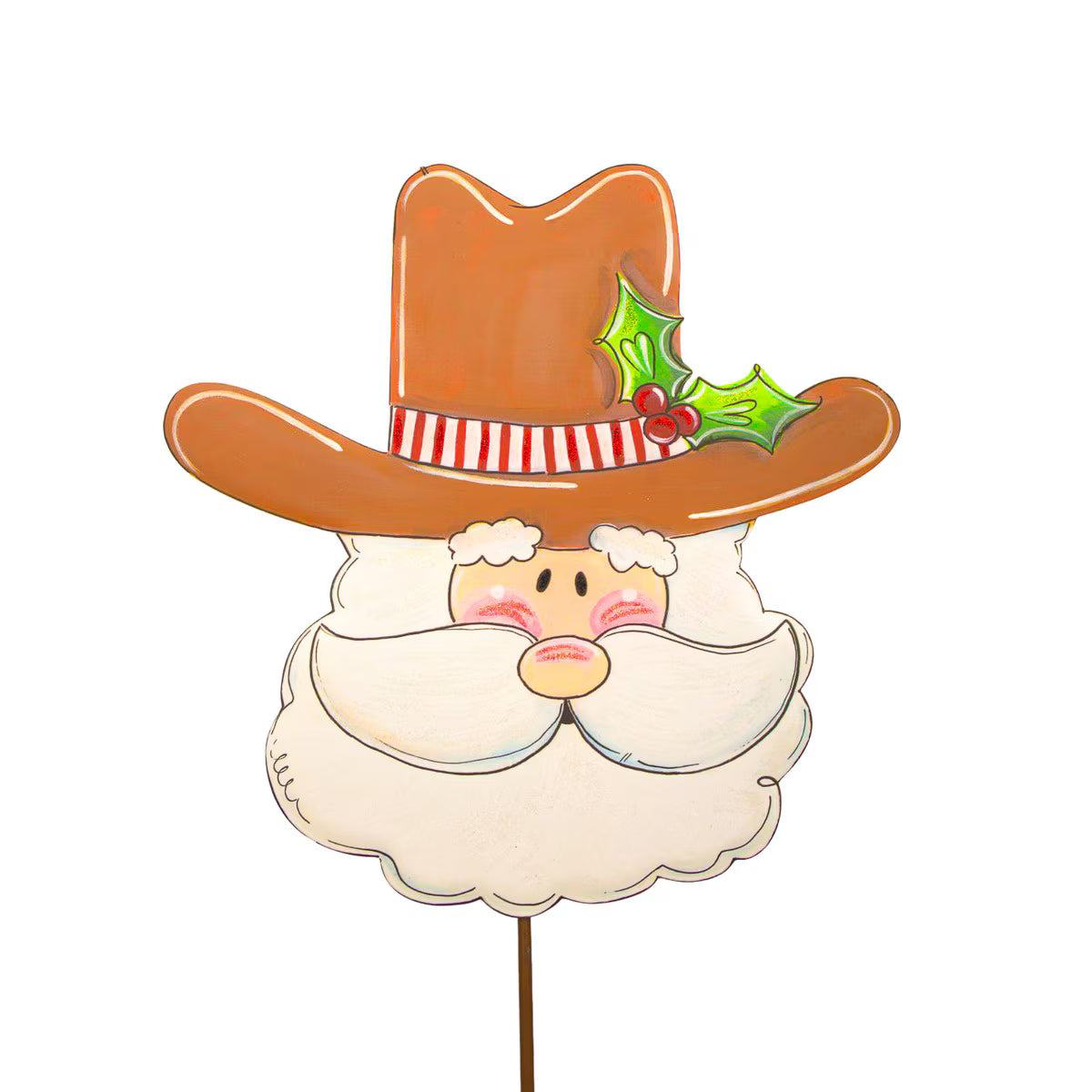 Cowboy Santa Head