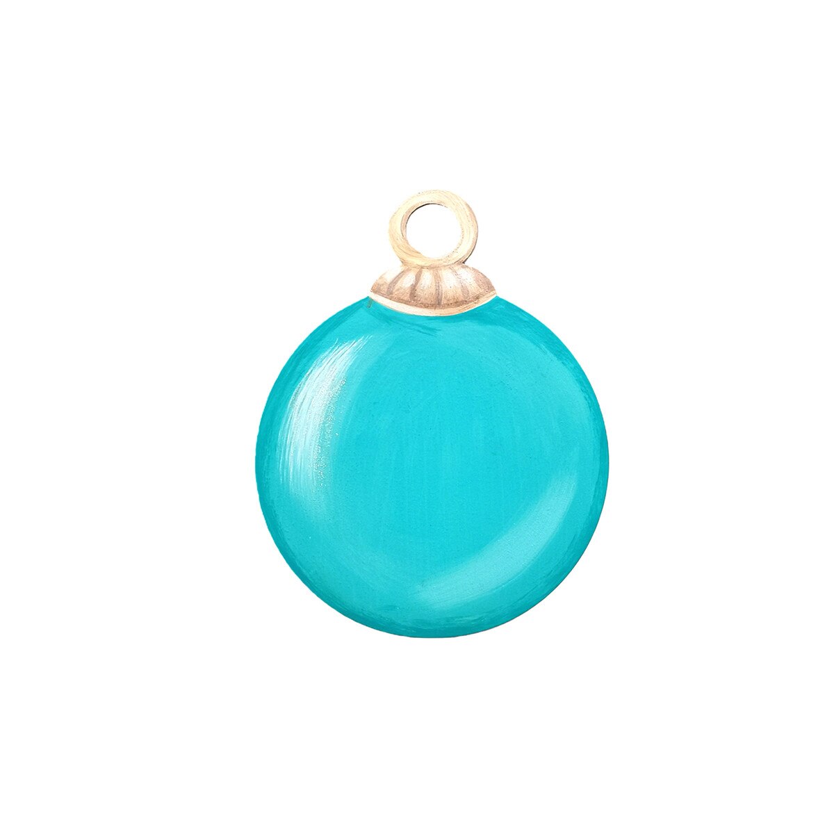 Turquoise Ornament Magnet