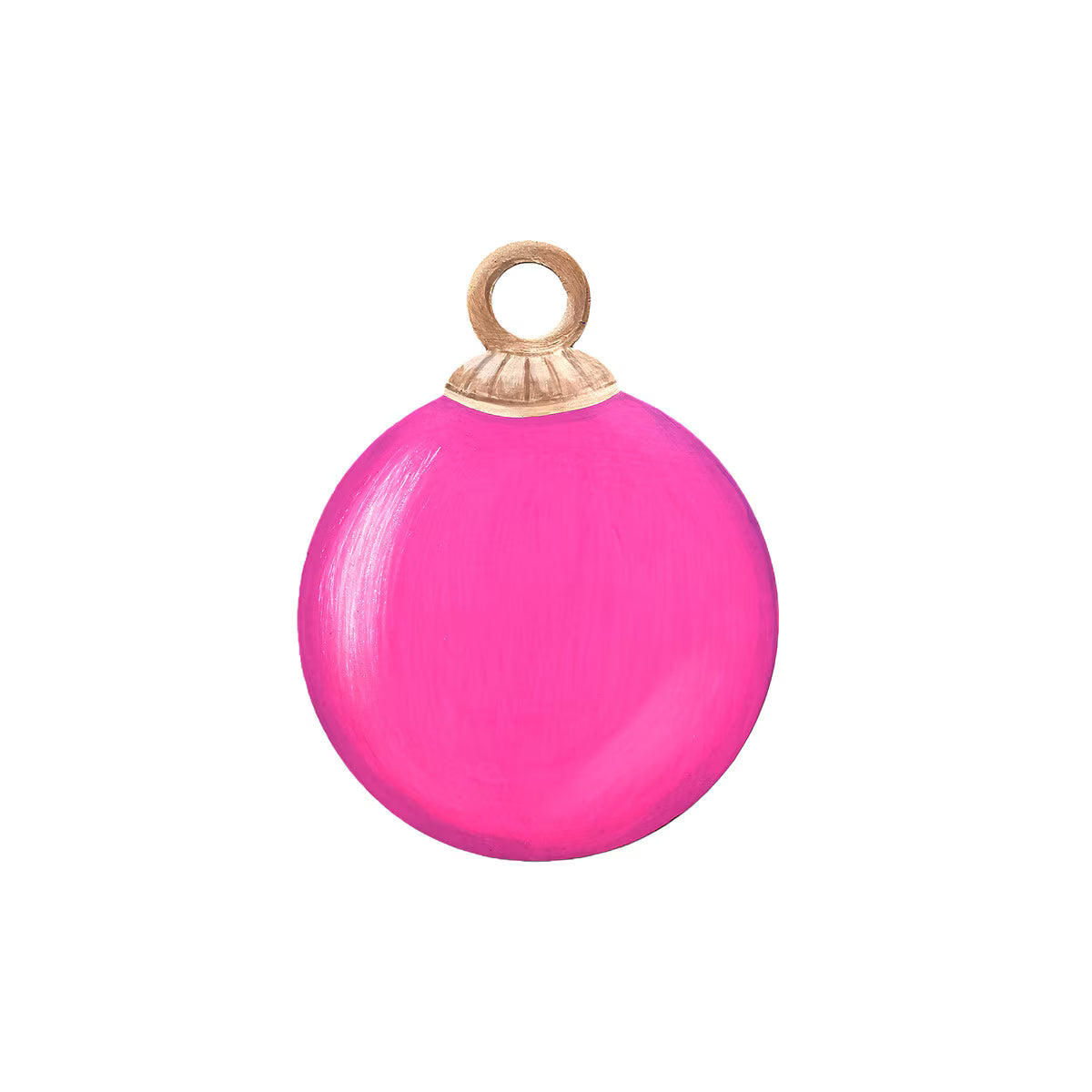 Hot Pink Ornament Magnet