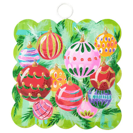 Mini Scallop Art Holliday Baubles