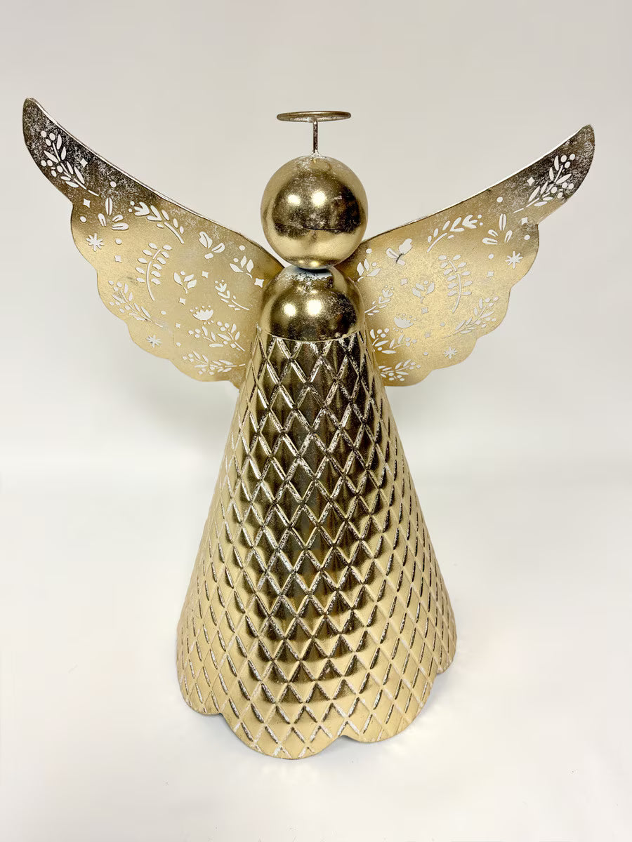 Large Gold Quilted Angel
