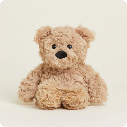 Brown Curly Bear Warmies Junior