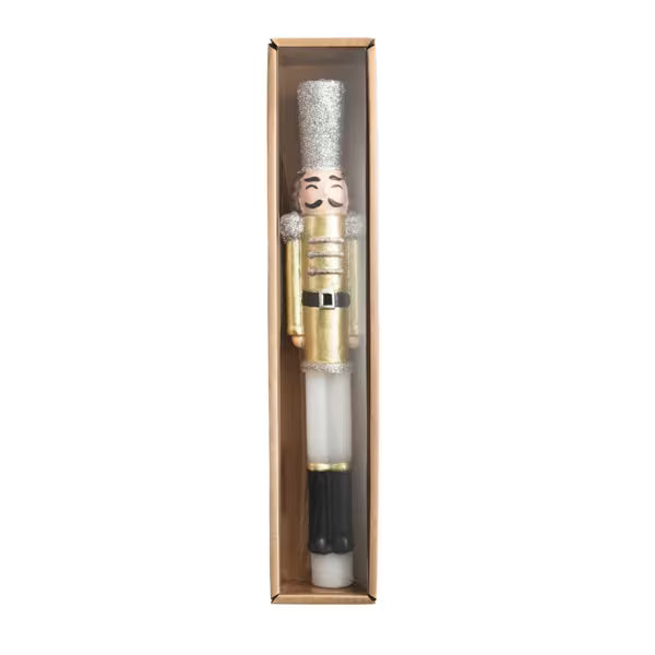 Gold Nutcracker Taper Candle Ask a question