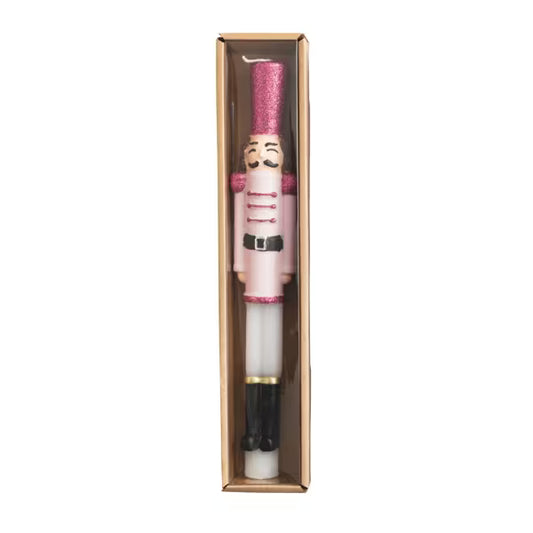 Pink Nutcracker Taper Candle
