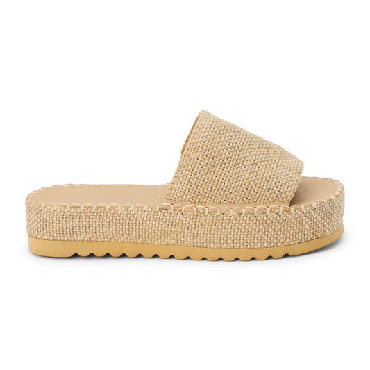 Del Mar Platform Sandal | Gold Speckle