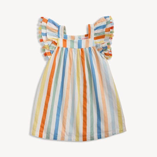 Multi Stripe Cotton Woven Magnetic Dress