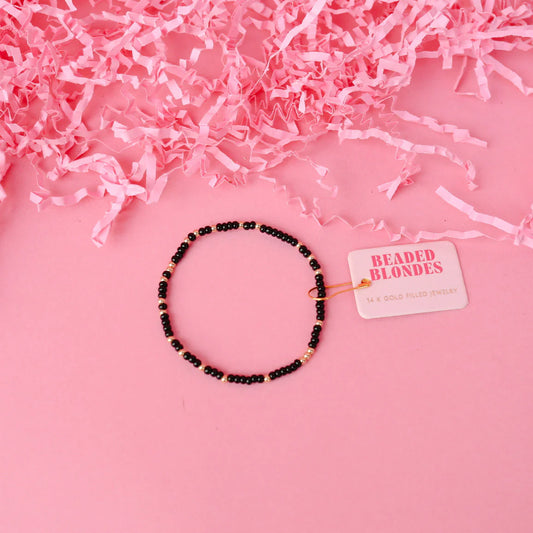 Black Sprinkle Bracelet