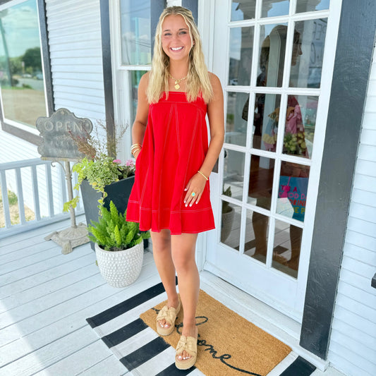 Debra Dress | Red