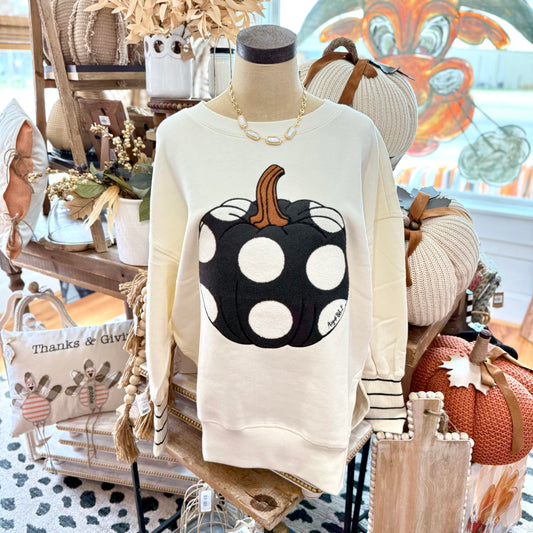 Dottie the Pumpkin Chenille Patch Crewneck