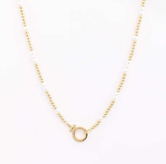 Medium Thea Beaded Pearl Necklace