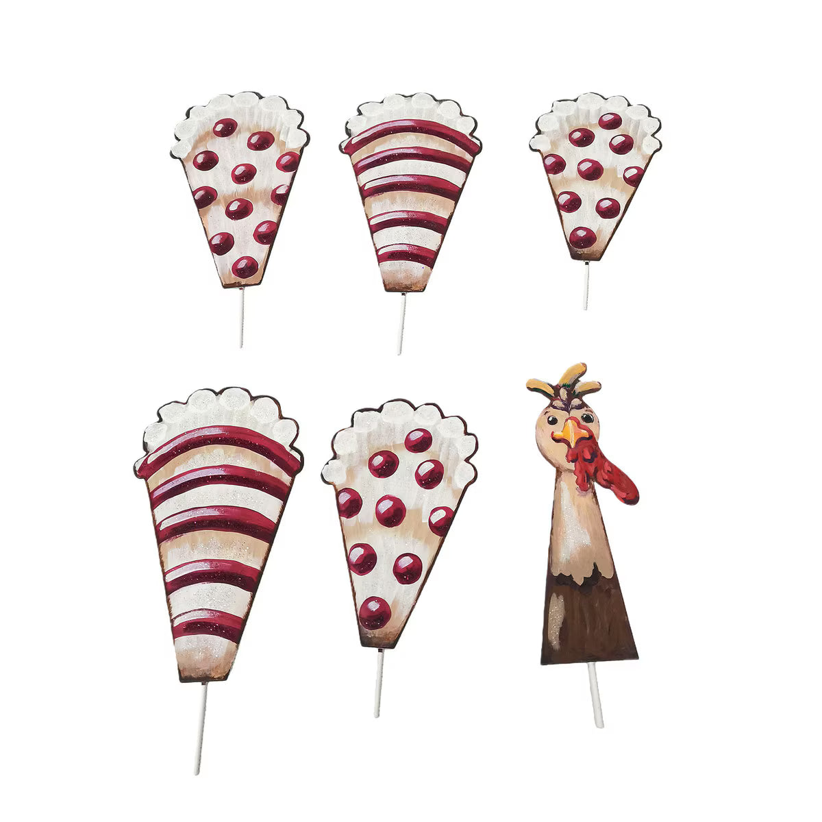 Maroon & White Turkey Parts
