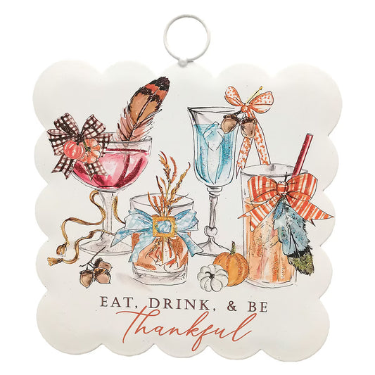 Mini Scallop Art Festive "Eat, Drink"