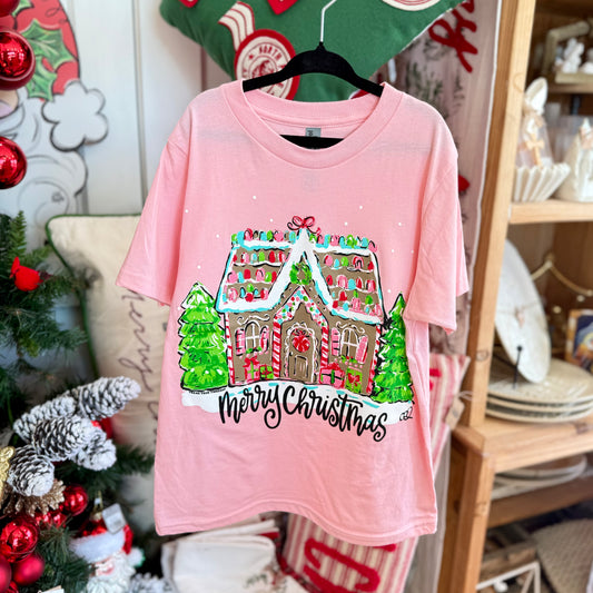 Merry Christmas Gingerbread Tee | Youth