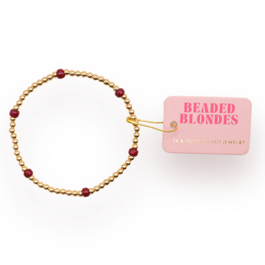 Maroon Poppi Bracelet | Extended