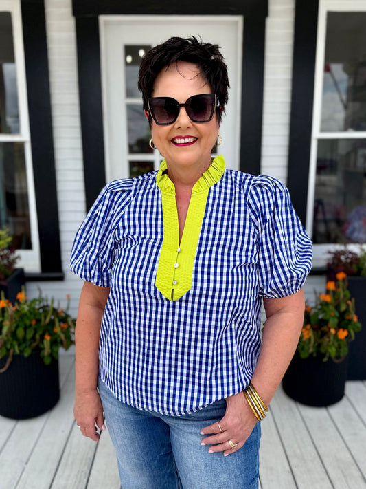Ginny Top | Blue