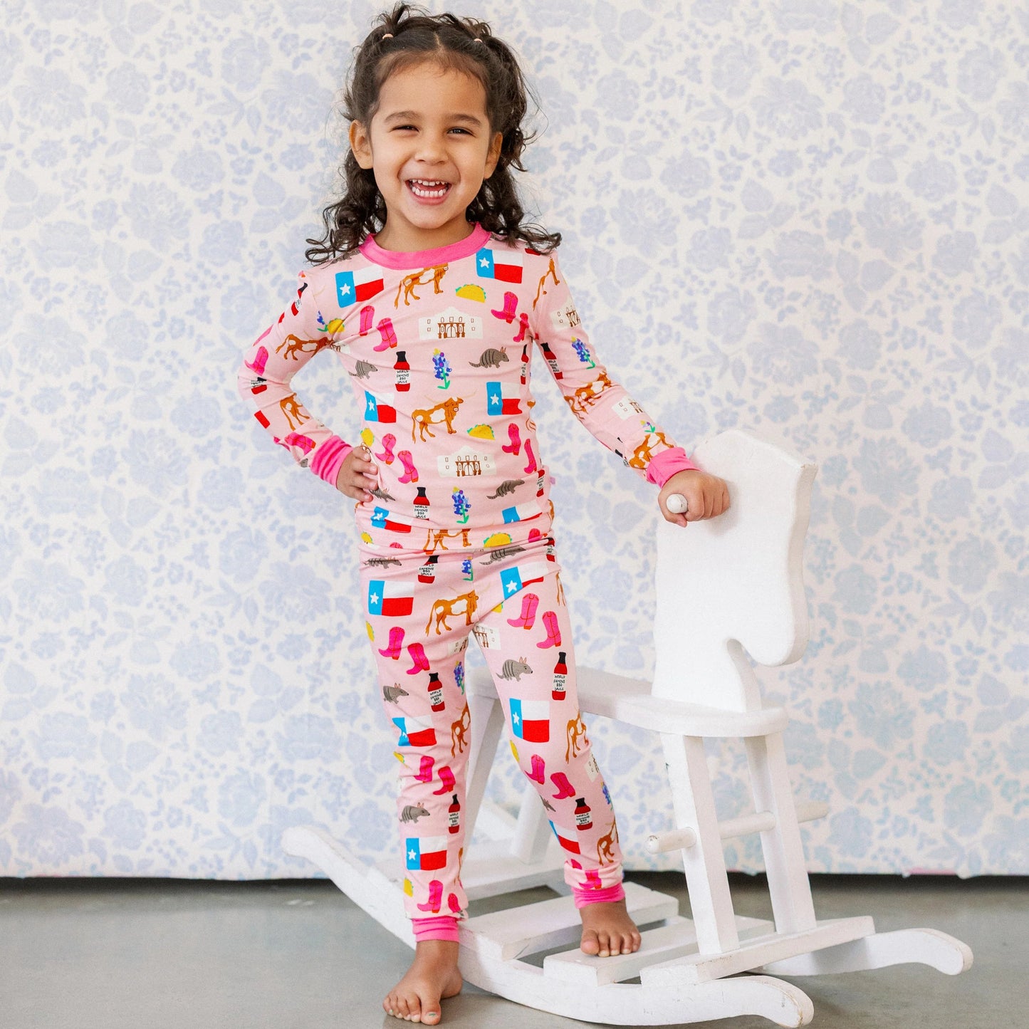 Pink Texas Forever PJ Set