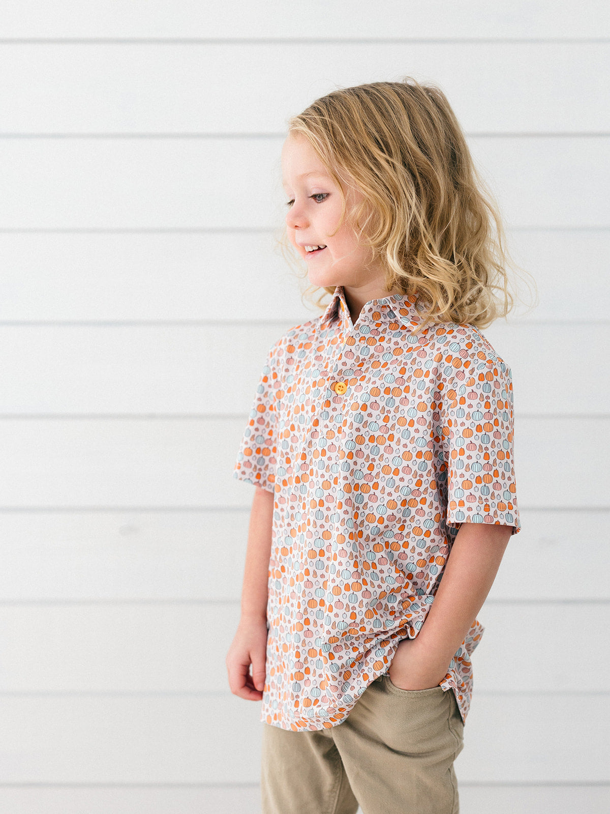 Orange Pumpkin Polo