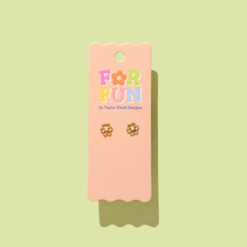 For Fun - Fiona Flower Studs