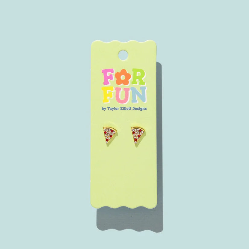 For Fun - Hazel Pizza Studs