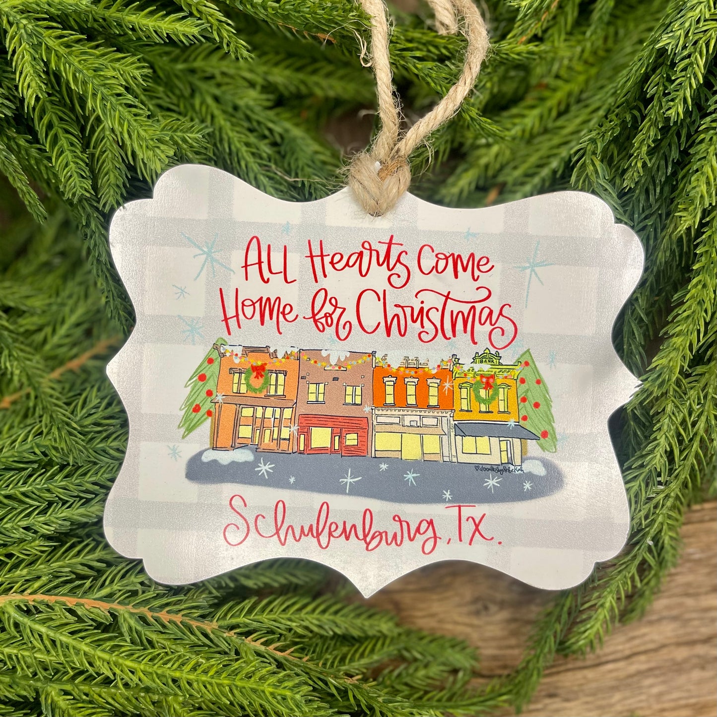 All Hearts Come Home For Christmas Ornament