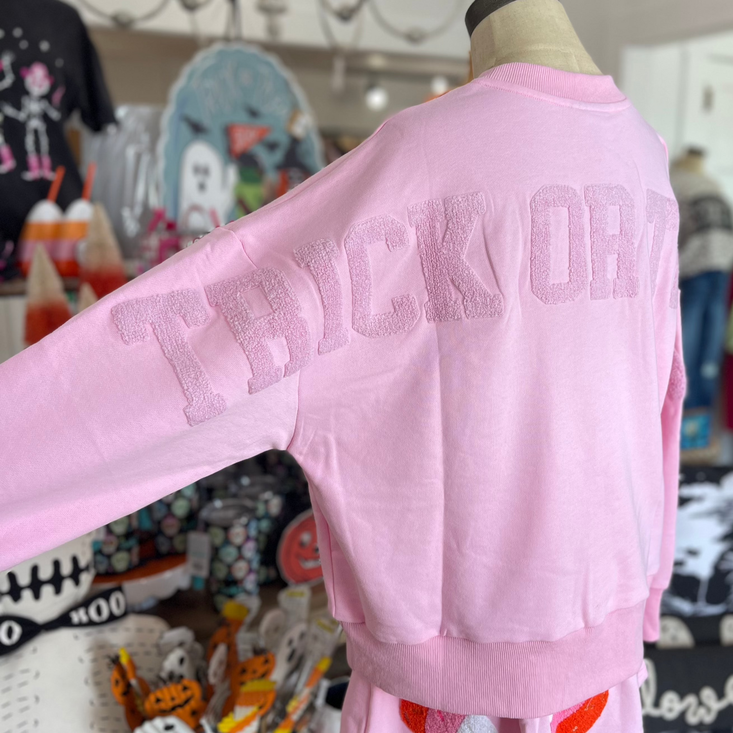 Pink Candy Corn Sweatshirt