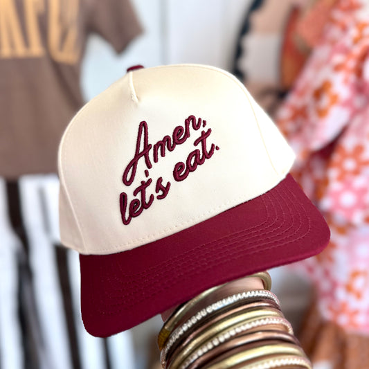 Amen, Lets Eat Hat
