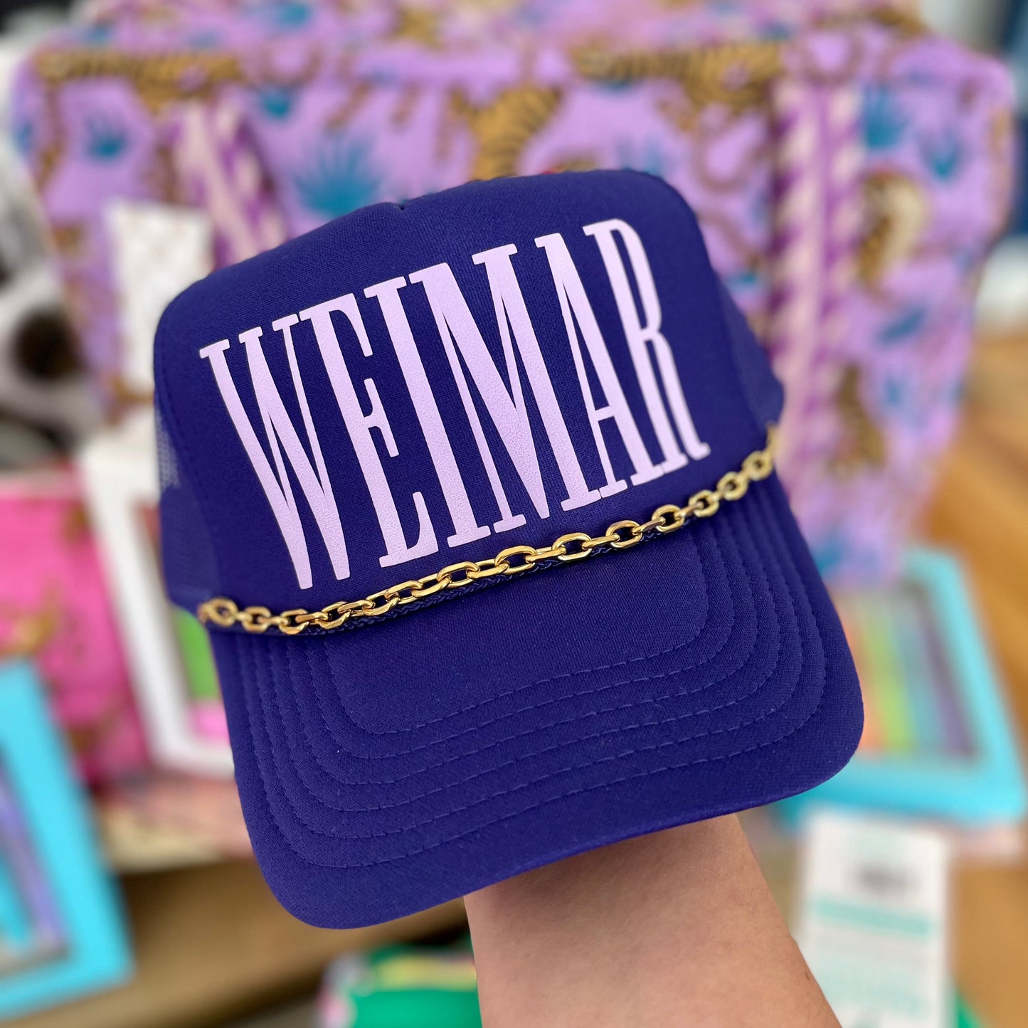 Weimar Puff Purple Hat