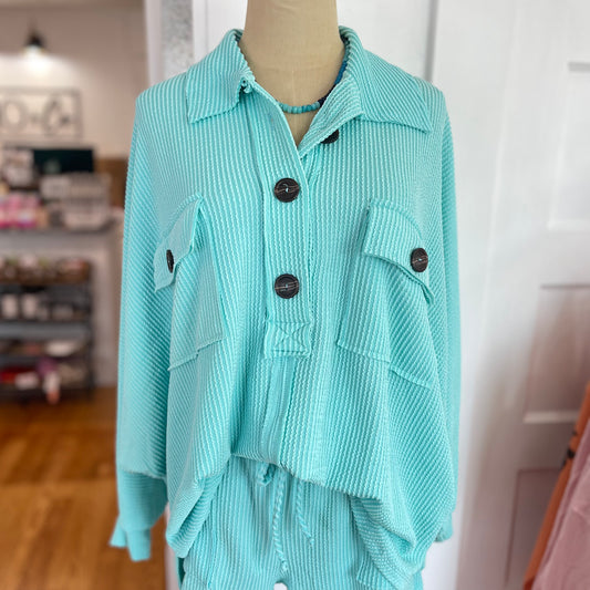 Kacie Pullover | Aqua