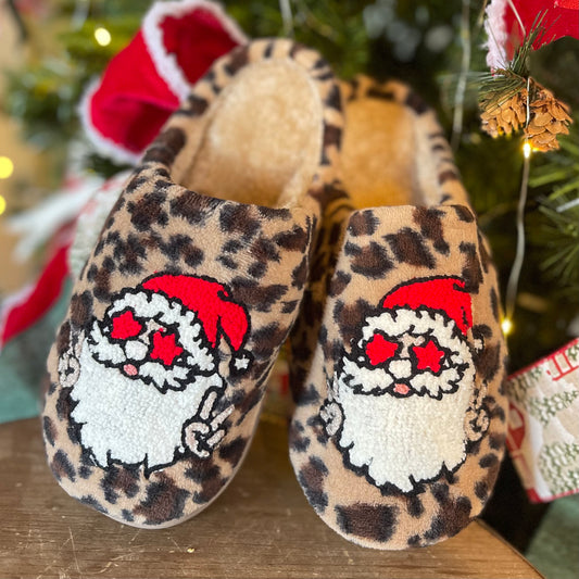 Peace Santa Slippers