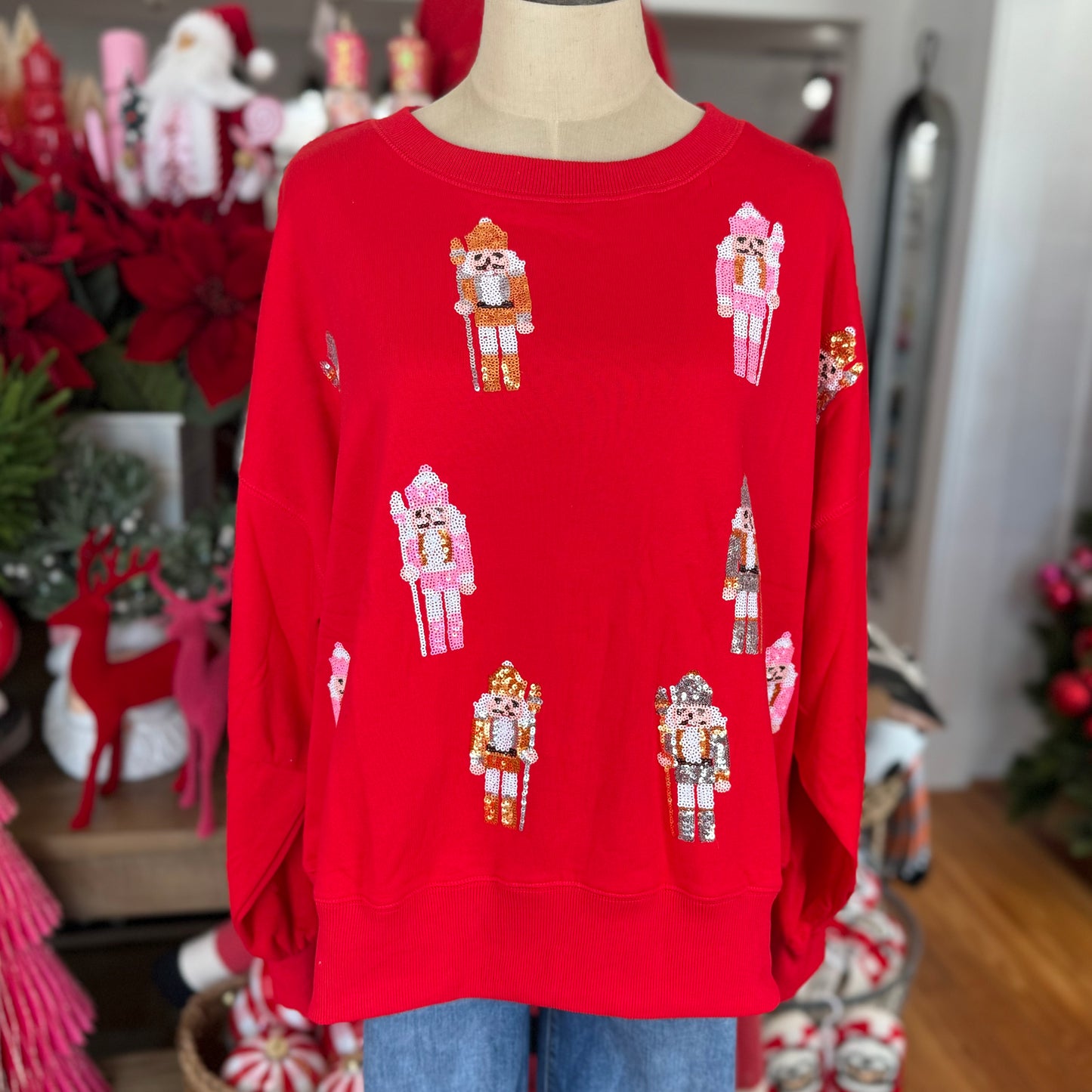 Sequin Nutcracker Sweatshirt