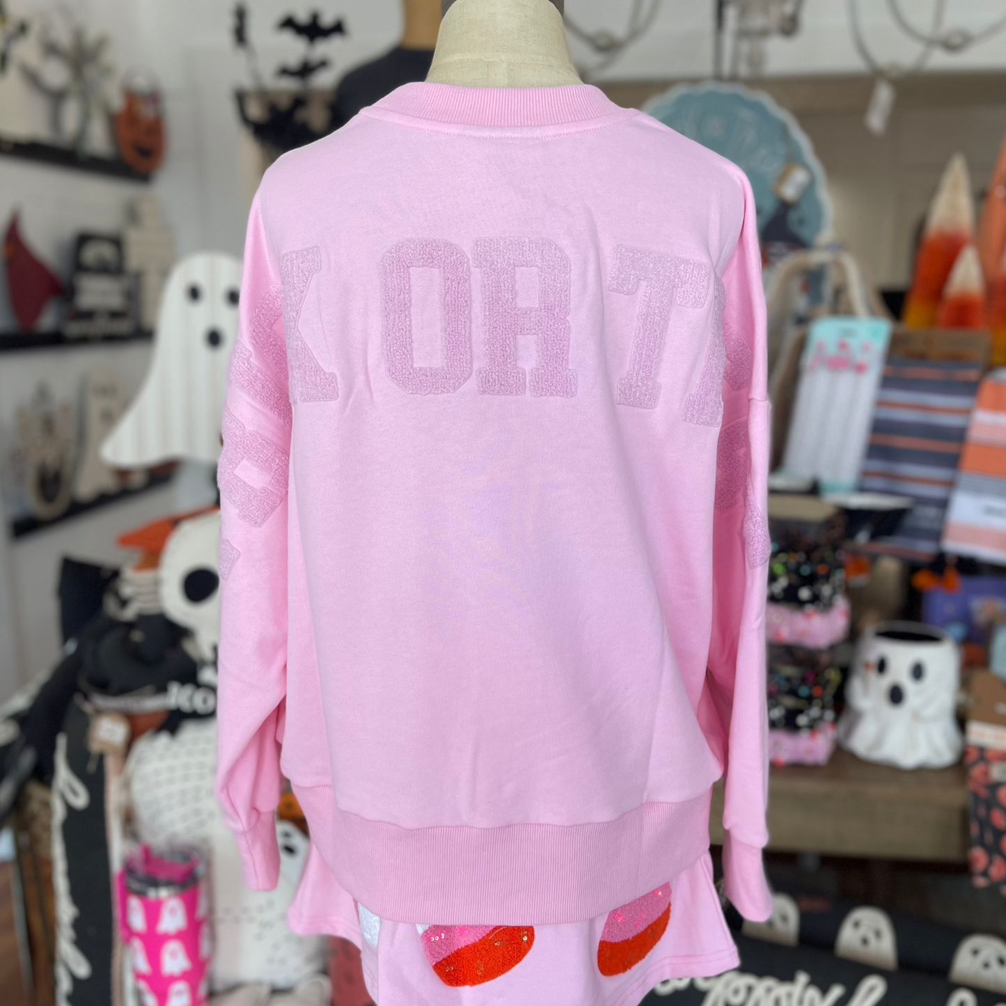 Pink Candy Corn Sweatshirt