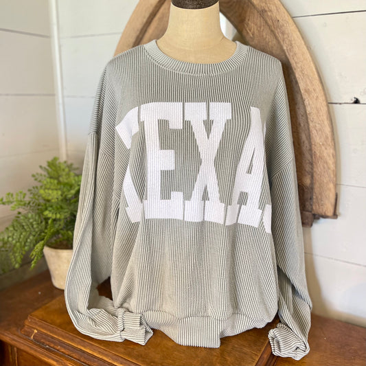 Texas Sweatshirt in Sage