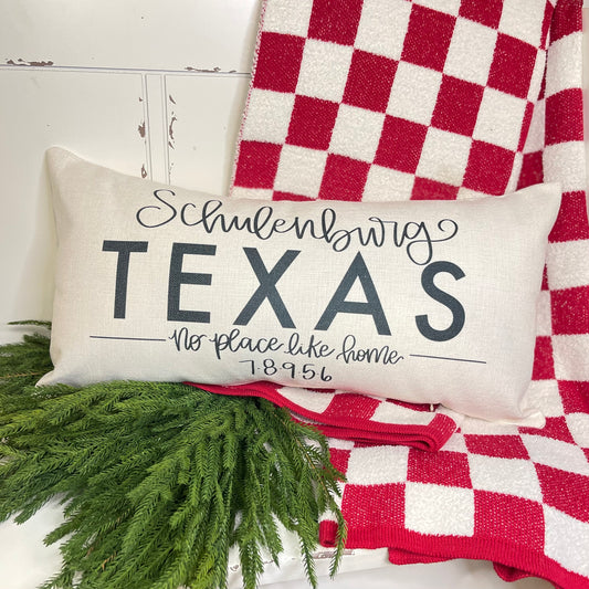 No Place Like Home Pillow | Schulenburg