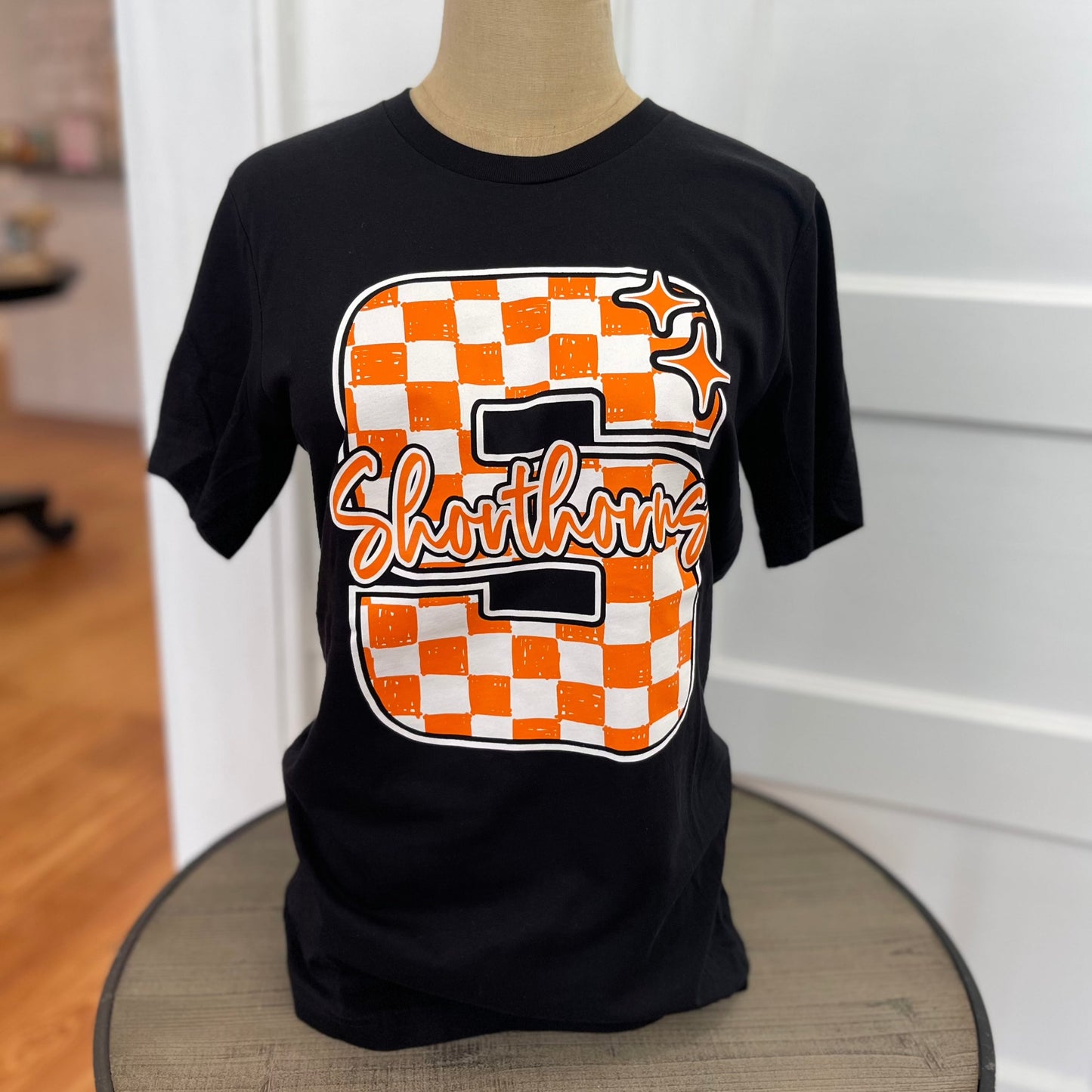 Checkered S Shorthorns Tee