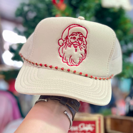 Tan Santa Hat