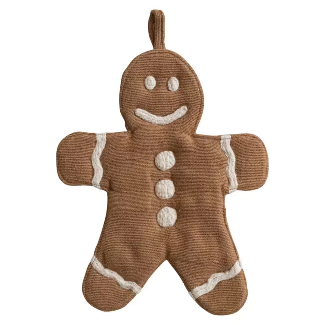 Gingerbread Cookie Shaped Pot Holder