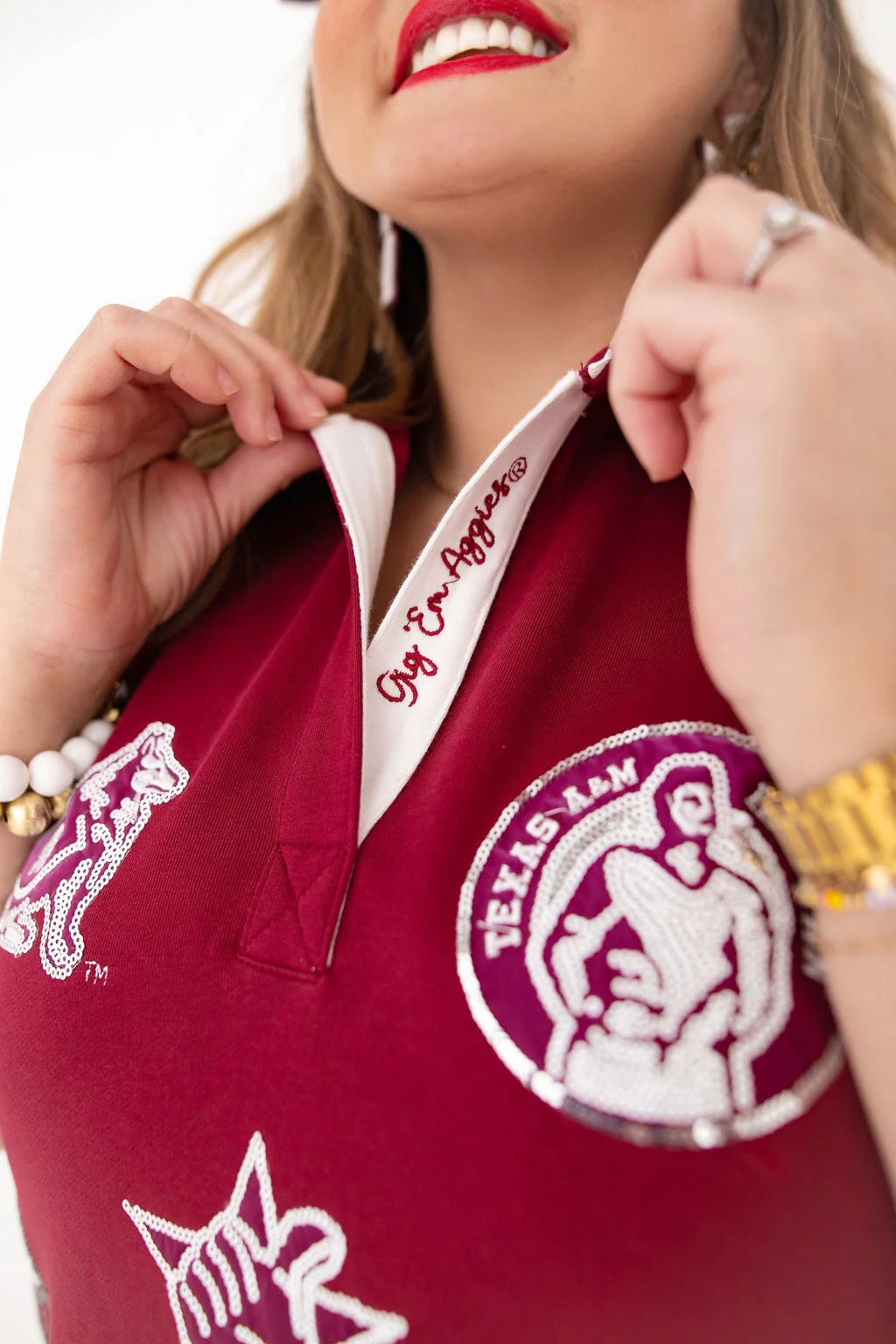 Texas A&M Logo Patch Dress | Brianna Cannon