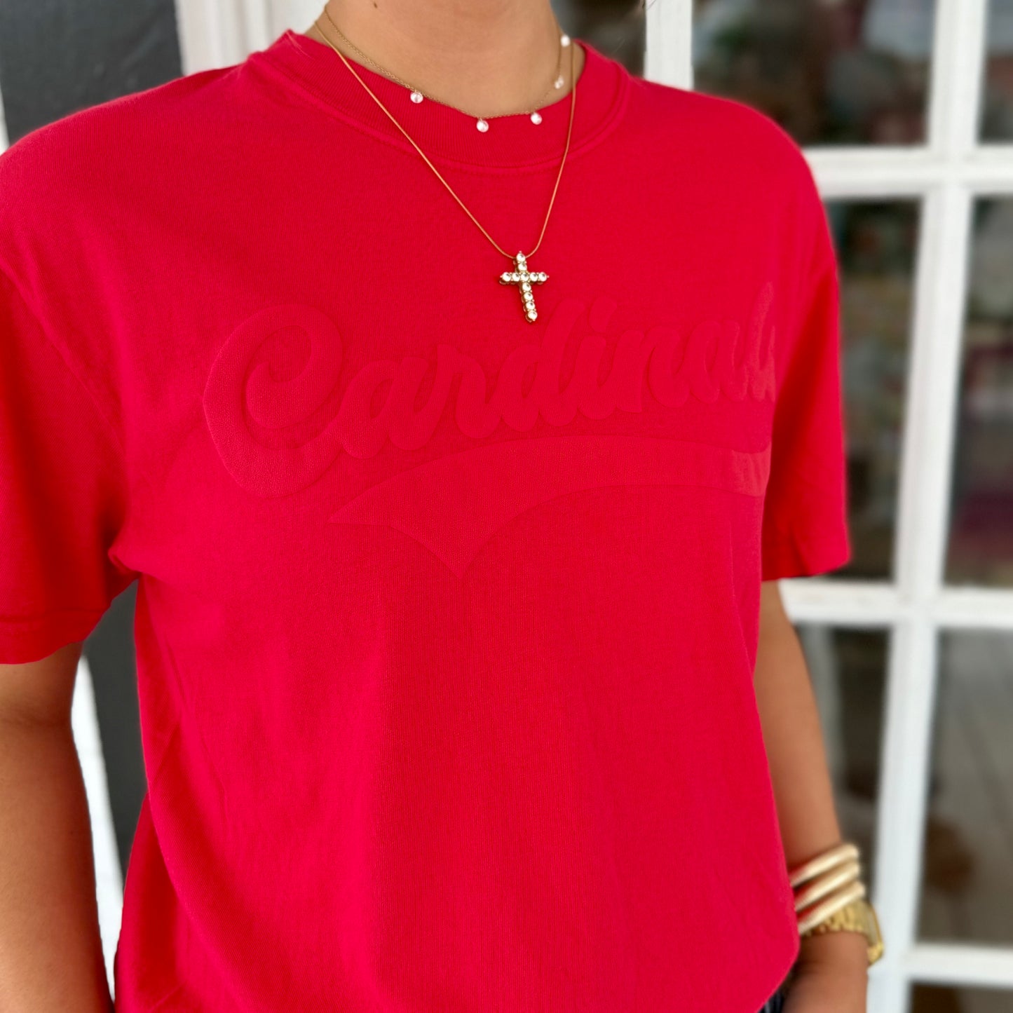 Cardinals Puff Tee