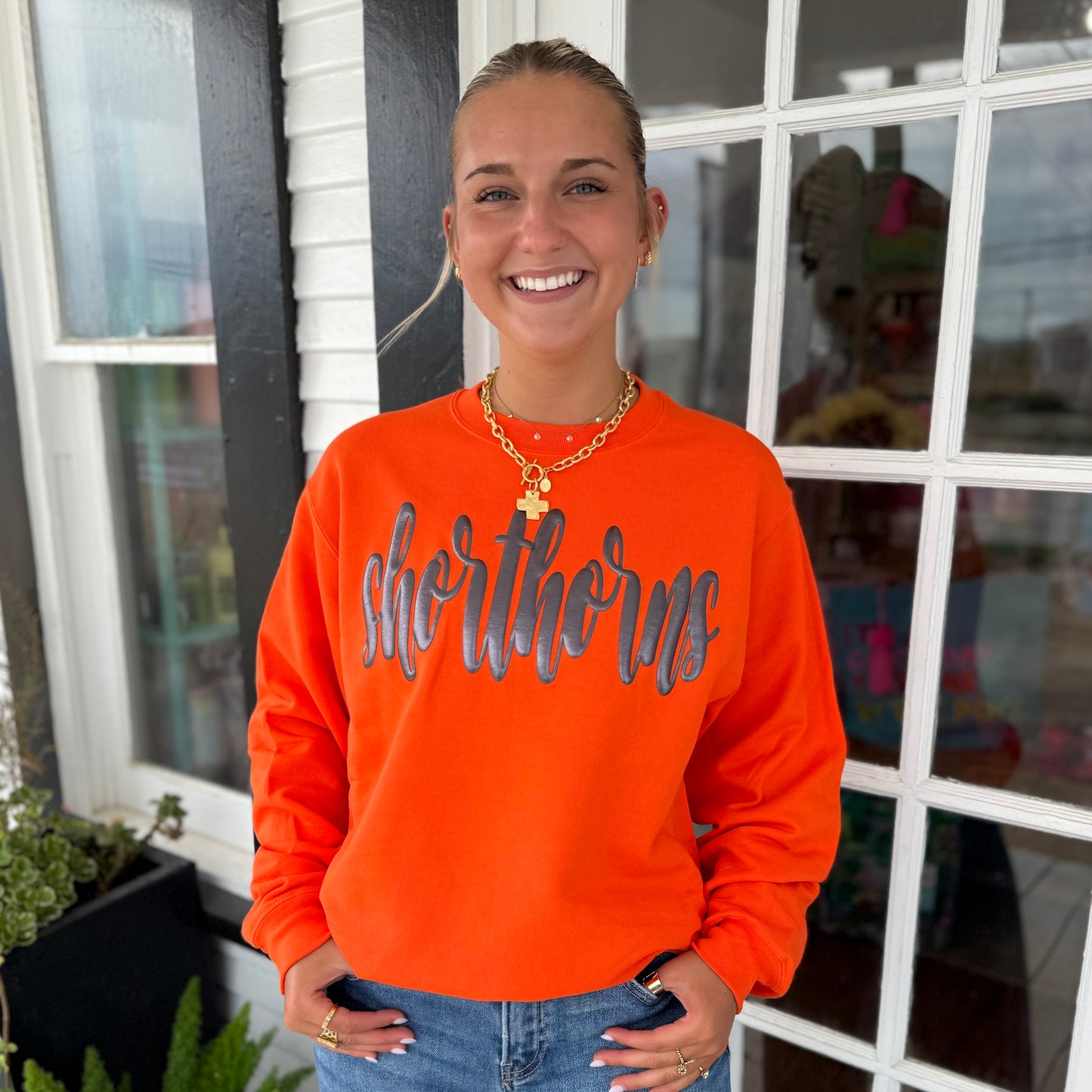 Shorthorns Crewneck | Orange