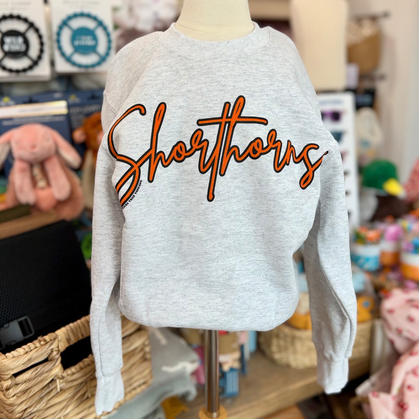 Shorthorns Crewneck | Grey | Youth