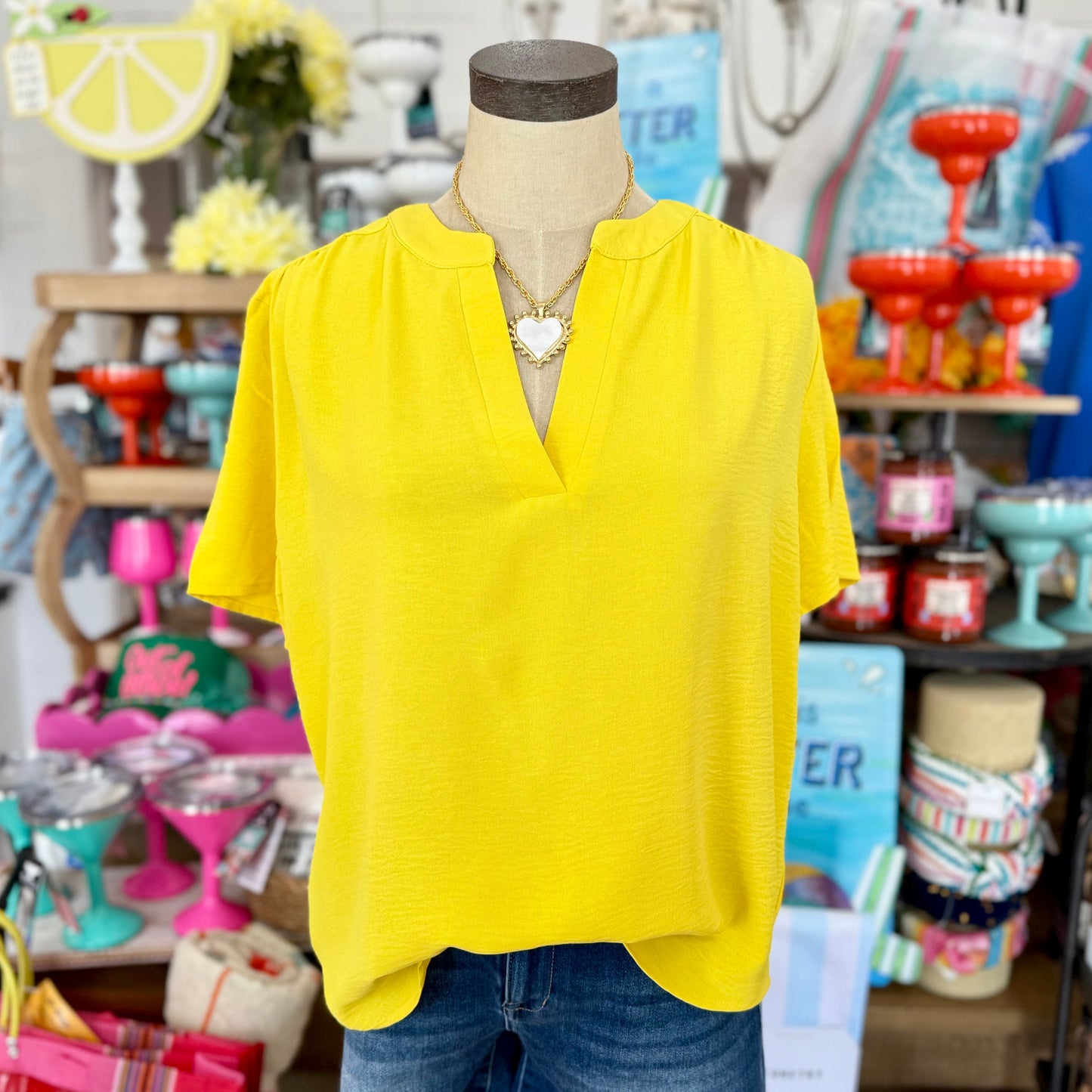 Vicky Top | Yellow