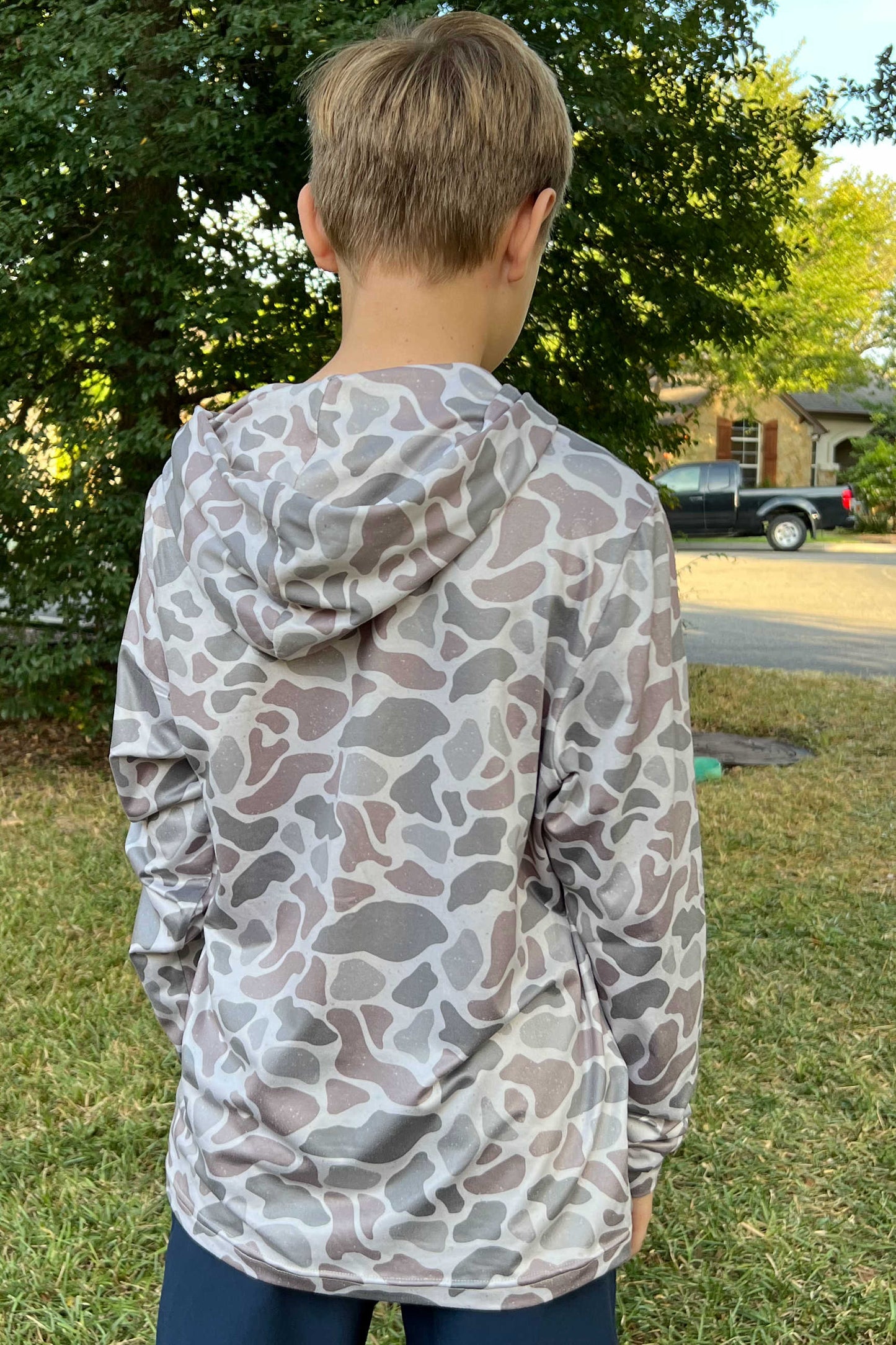 Youth Performance Hoodie - Classic Deer Camo