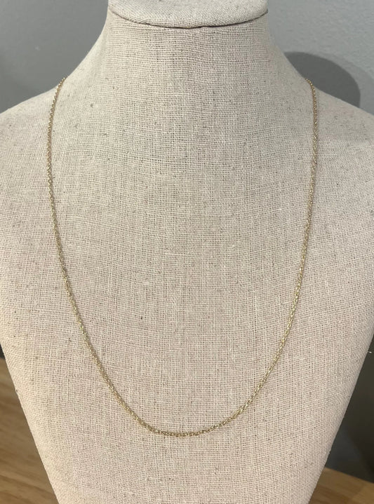 Luxe Charm Bar Necklace 22"