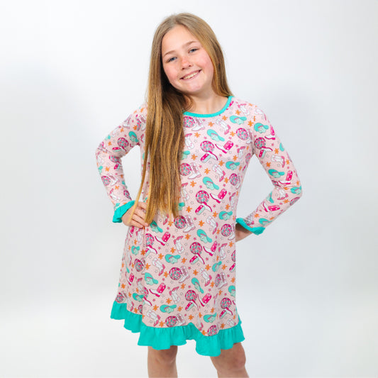 Kids Howdy, Girl Jammie Gown