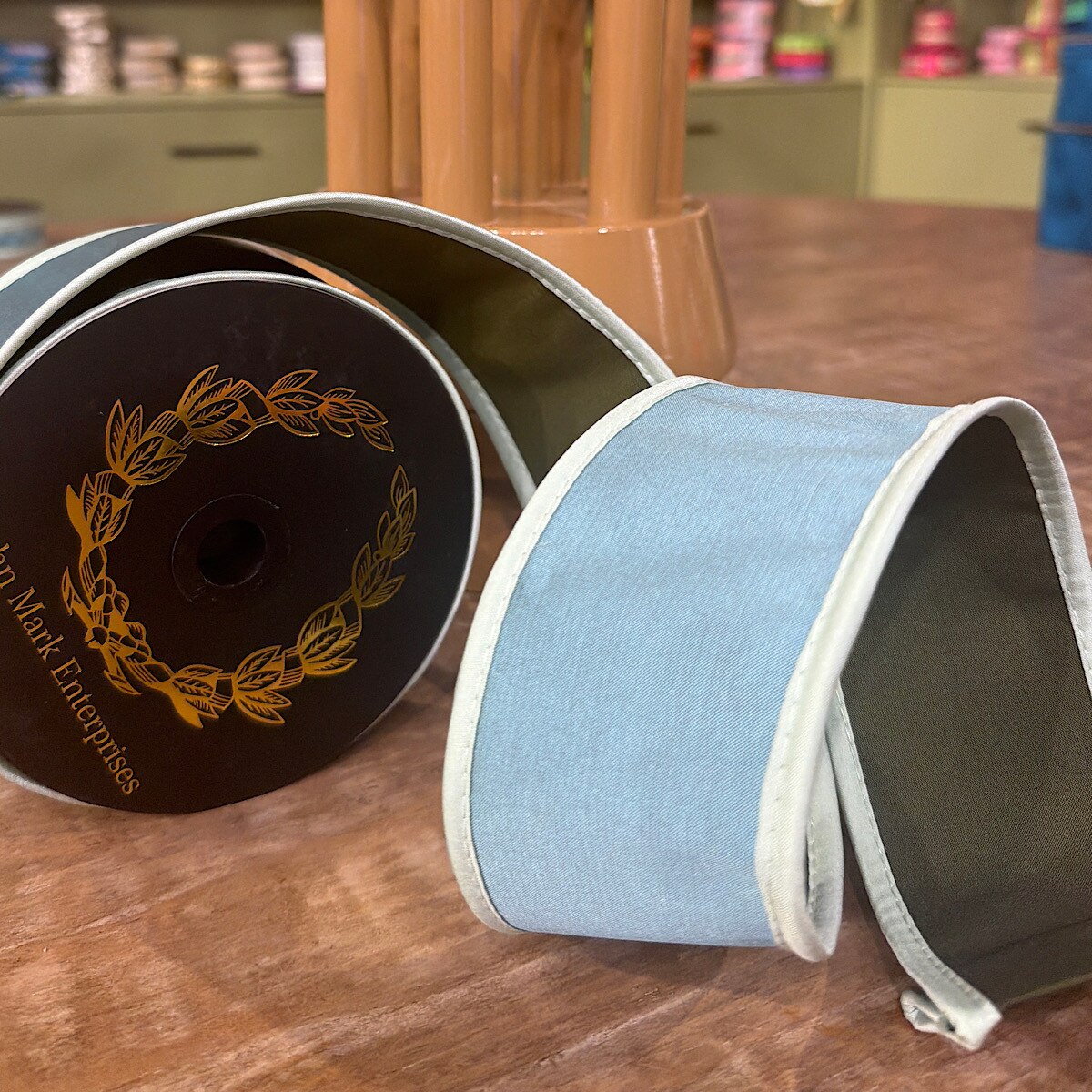 John Mark | Taffeta DBL Tafetta Piping Aqua/Green | 2.5"