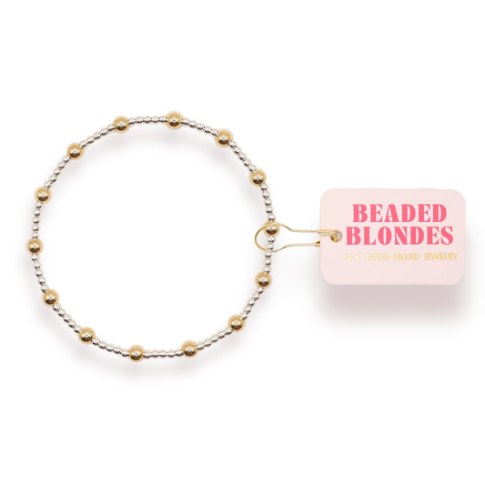 June Bracelet in Silver with Gold | Extended