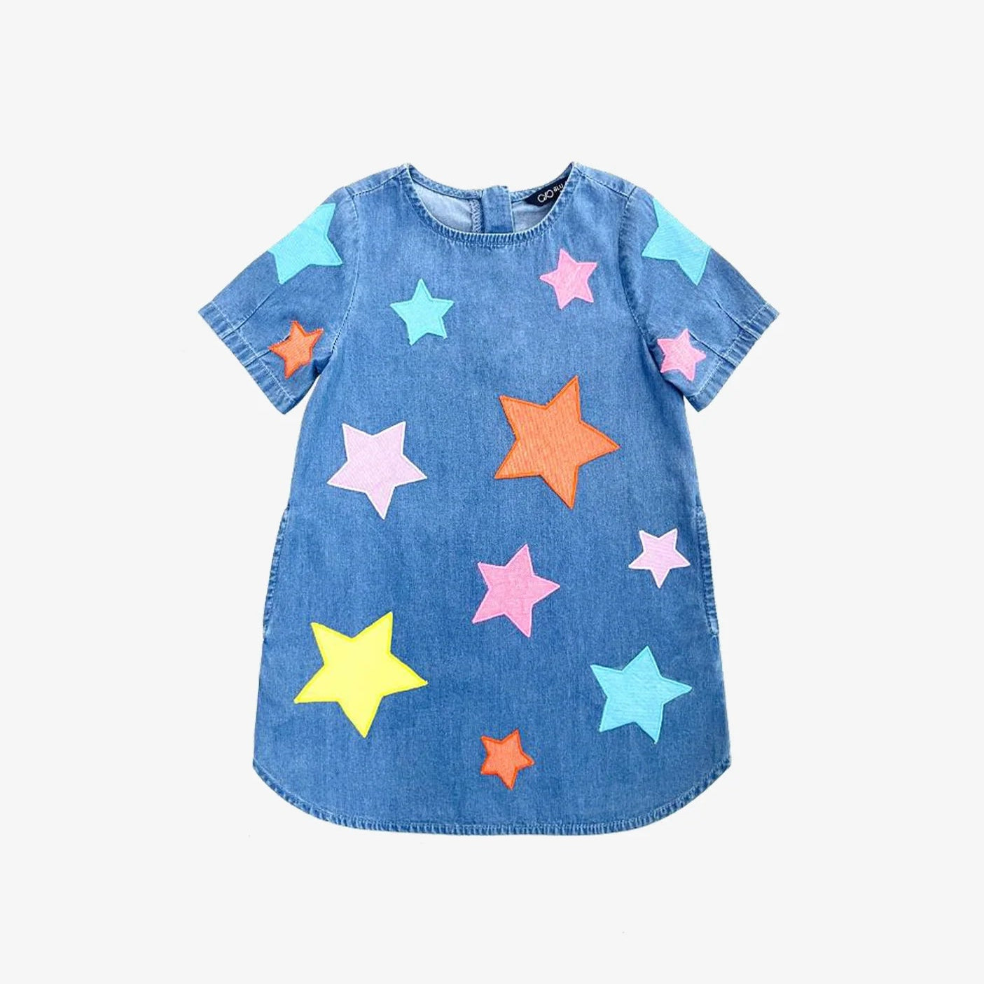 Rainbow Star Denim Dress